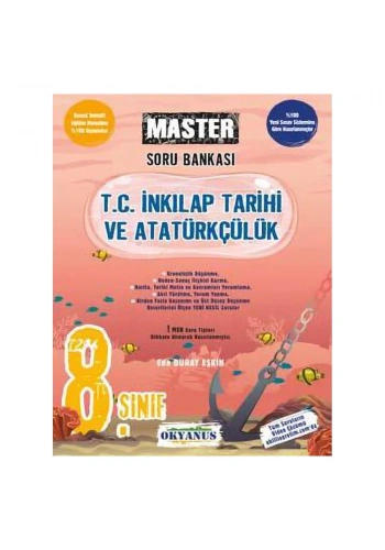 Okyanus 8. Sınıf Master T.C. İnkılap Tarihi ve Atatürkçülük Soru Bankası
