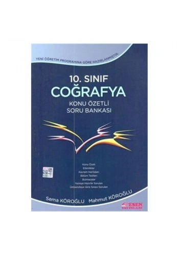 Esen 10. Sınıf Coğrafya Konu Özetli Soru Bankası