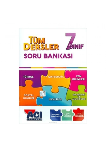 Açı Yayınları  7.Sınıf Tüm Dersler Soru Bankası