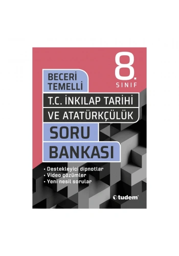 Tudem  8.Sınıf İnkılap Tarihi Beceri Temelli Soru Bankası 2021