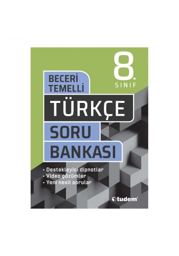 Tudem  8.Sınıf Türkçe Beceri Temelli Soru Bankası 2021