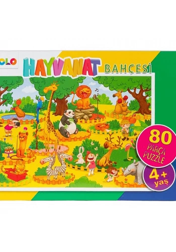 Eolo  80 Parça Puzzle - Hayvanat Bahçesi - Yer Puzzle