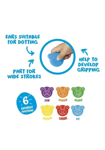 Carioca Teddy Şekilli Mum Boya 6 Lı 42956