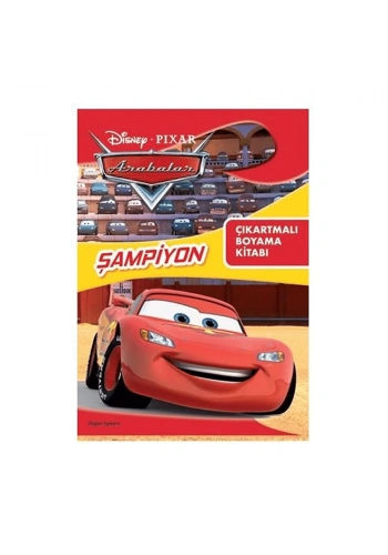 Dısney Pıxar Arabalar Şampiyon Çıkartmalı Boyama Kitabı