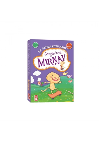  Gezgin Kedi Mırnav İlk Okuma Kitaplarım Set (10 Kitap)