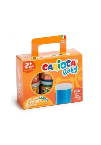 Carioca Parmak Boyası 6 Renk 80 ml KO023