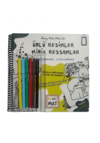 Funny Mat Mini Set Ünlü Resimler Minik Ressamlar (Kalemli) 1159