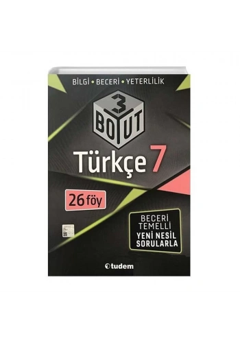 Tudem 7.Sınıf Türkçe 3 BOYUT