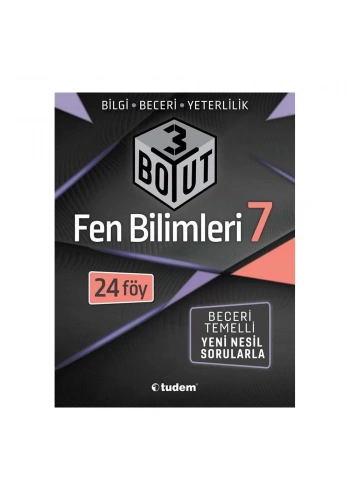 Tudem 7.Sınıf Fen Bilimleri 3 BOYUT