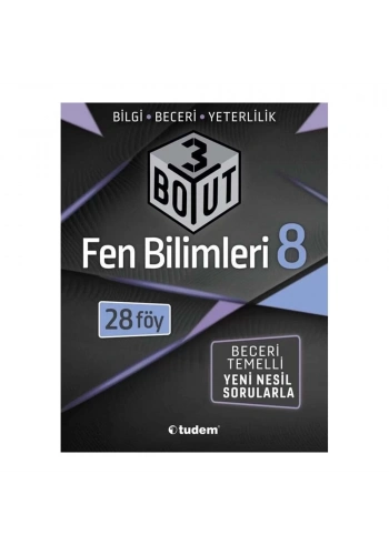 Tudem 8.Sınıf Fen Bilimleri 3 BOYUT