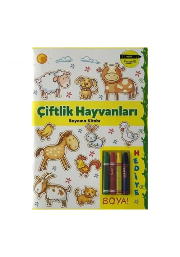 Çiftlik Hayvanları Boyama Kitabı - Minik Ressamlar