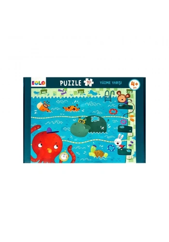 40 Parça Puzzle - Yüzme Yarışı