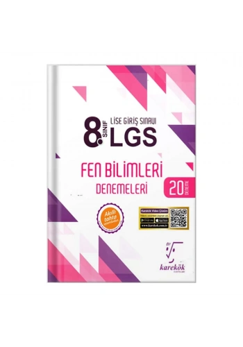 Karekök 8.Sınıf LGS Fen Bilgisi Denemeleri 20 Deneme