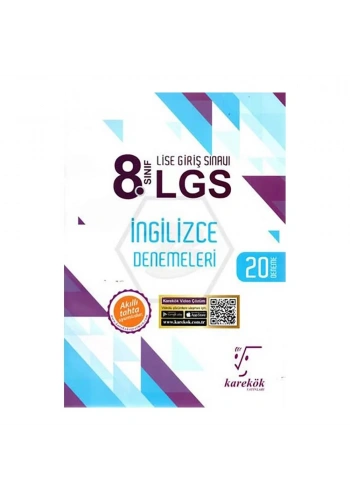 Karekök 8.Sınıf LGS İngilizce Denemeleri 20 Deneme