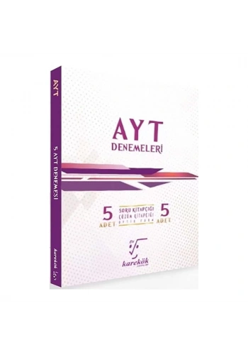 Karekök  AYT 5 li  Deneme Seti Soru Kitapçığı