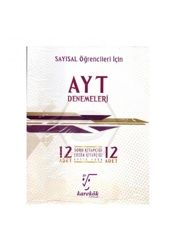 Karekök AYT 12 Li Deneme Seti Sayısal