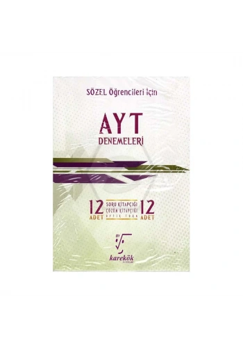 Karekök AYT 12 Li Deneme Seti Sözel