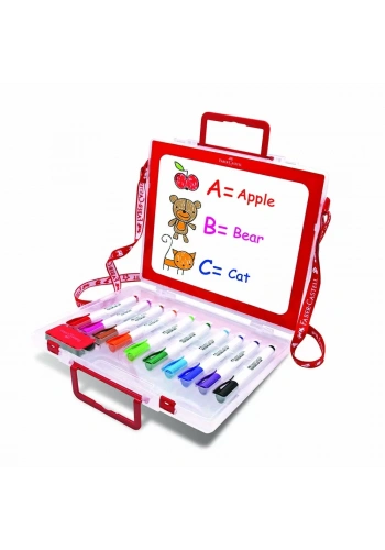 Faber Castell Beyaz Tahta Kalemi 10 Renk Çantalı 5040000001