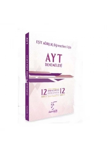 Karekök  AYT 12 Li Deneme Seti Eşit Ağırlık  2019