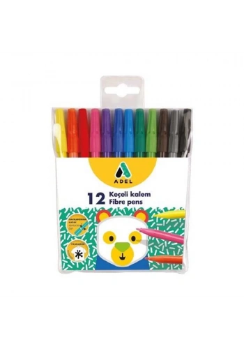 Adel Keçeli Kalem 12 Renk