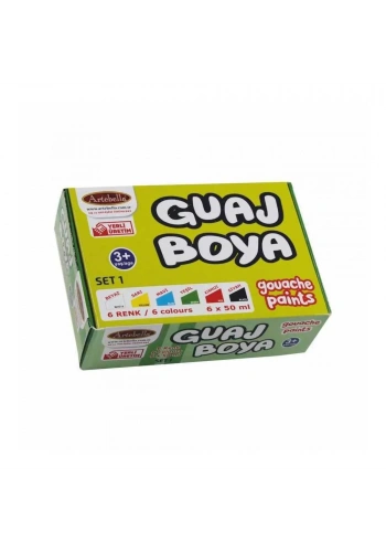 Artebella Guaj Boya 6’lı Set-1 50 ml Abs70050