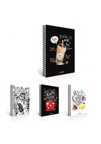 Çınar Coffee Sert Kapak Defter 17x24cm Spr.120yp Düz 55143