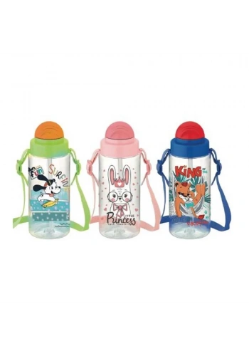 Gıpta Fun Tritan Desenli Pipetli Matara 500 Cc K751000