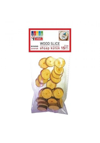 Südor Ahşap Kütük 2-3 Cm Yuvarlak 15 Li Bs131