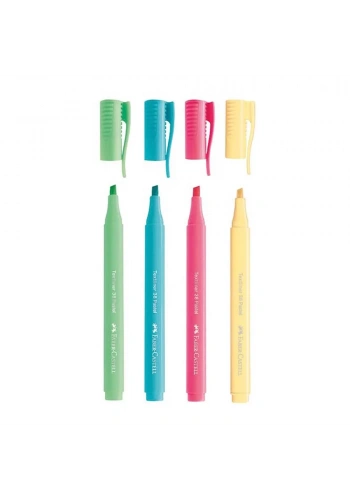 Faber Castell Fosforlu Kalem 38 Pastel 4’lü 2022