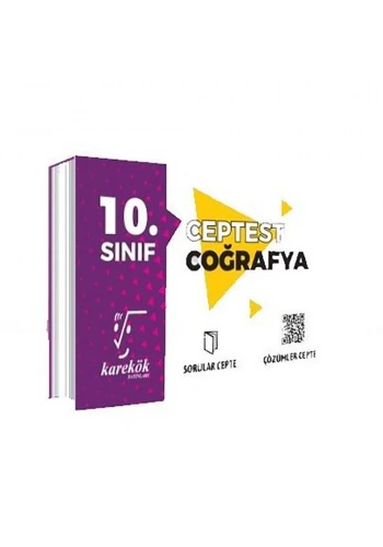 Karekök  10. Sınıf Cep Test Coğrafya
