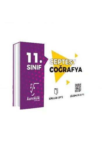 Karekök  11. Sınıf Cep Test Coğrafya