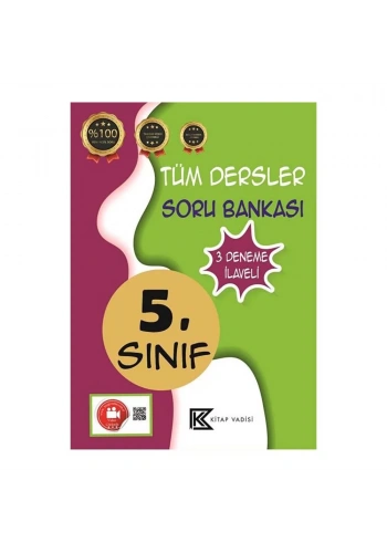 Kitap Vadisi  5.Sınıf Tüm Dersler Soru Bankası (3 Deneme İlaveli)