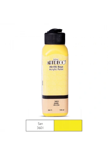 Artdeco Akrilik Boya 140ml Sarı 3601