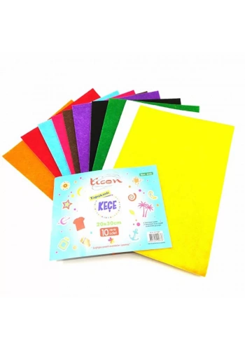 Ticon Yapışanlı Keçe 2Mm 20X30Cm 10’lu 247887