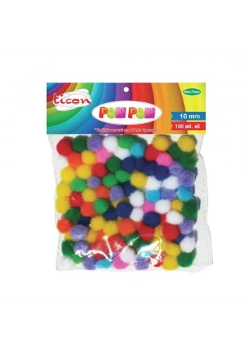Ticon Pom Pom 10 Mm 100’Lü 247924