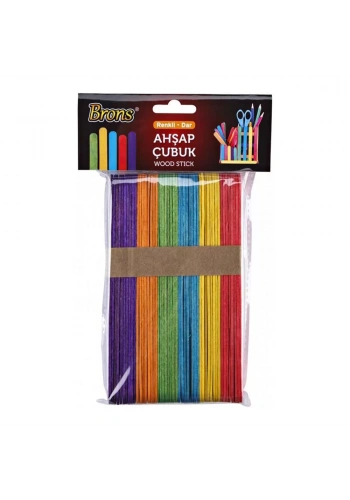 Brons Ahşap Çubuk Renkli Dar Br-902
