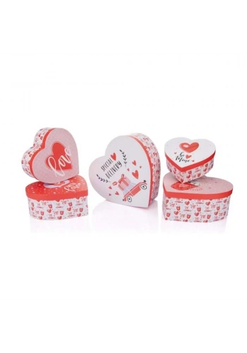 Gıpta Valentines Carıtas Kalp 4 Nolu Kutu 190x200x85mm Bx0656-04