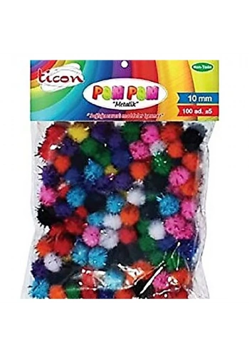 Ticon PonPon 10Mm 100’lü Paket Metalik 362117