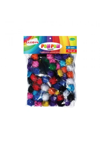 Ticon PonPon 20Mm 70’li Paket Metalik 362118