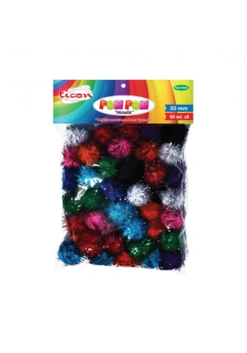 Ticon PonPon 30Mm 50’li Paket Metalik 362119