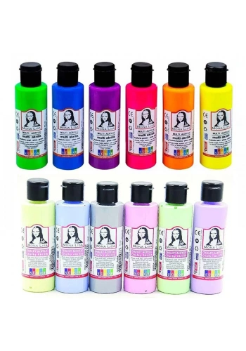 Südor Monalisa Akrilik 12 Renk X 22ml Neon + Pastel Ml124