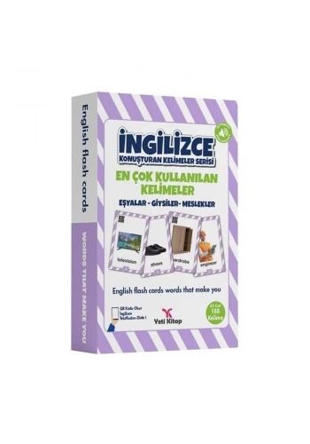 İngilizce Kelime Kartları Eşyalar Giysiler Meslekler