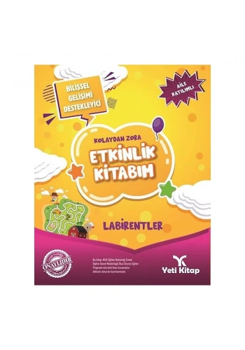 Kolaydan Zora Labirentler Etkinlik Kitabım