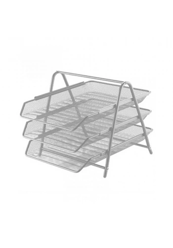 Cassa 3’Lü Gümüş File Evrak Rafı Seti 8933