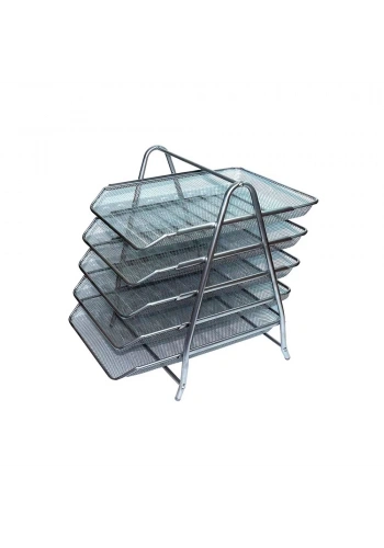 Cassa 5’Li Gümüş File Evrak Rafı Seti 8935