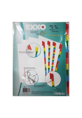 Exxo Ocak-Aralık Renkli Seperatör Tm102