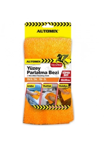 AUTOMİX 44538 MİKROFİBER YÜZEY PARLATMA BEZİ 50x50cm