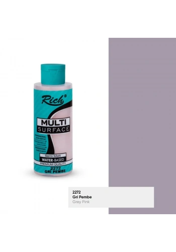 RICH MULTİ AKRİLİK BOYA 2272 GRİ PEMBE 120 cc