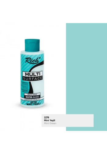 RICH MULTİ AKRİLİK BOYA 2278 MİNT YEŞİLİ 120 cc