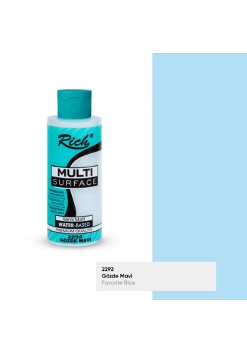 RICH MULTİ AKRİLİK BOYA 2292 GÖZDE MAVİ 120 cc